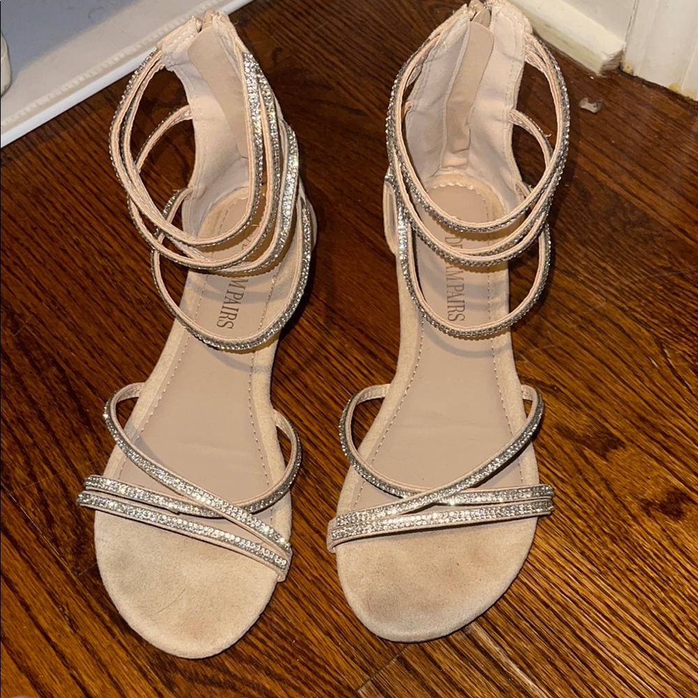 Elegant Silver Strappy Sandals